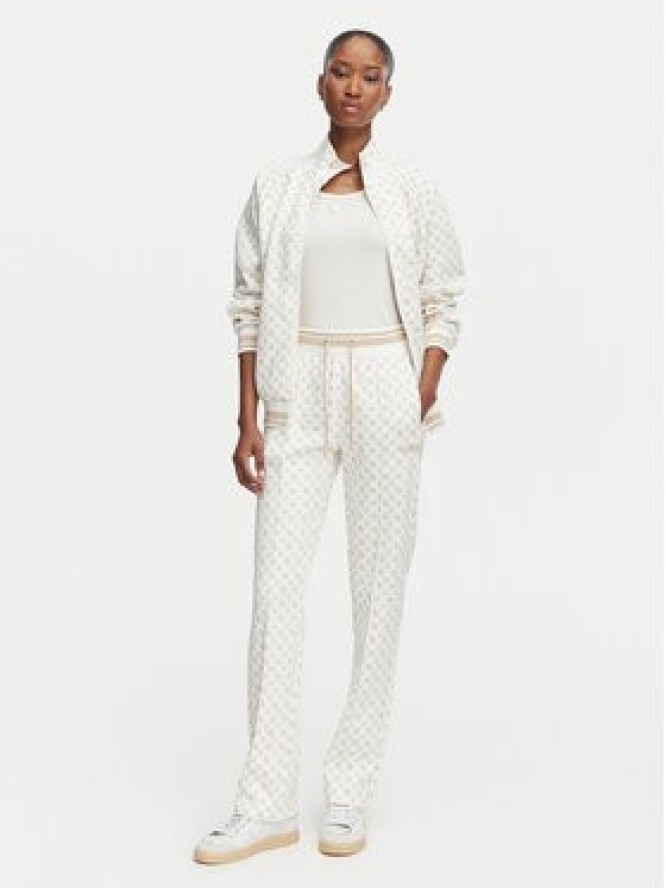 Guess Spodnie dresowe V5YB20 KB212 Kremowy Regular Fit
