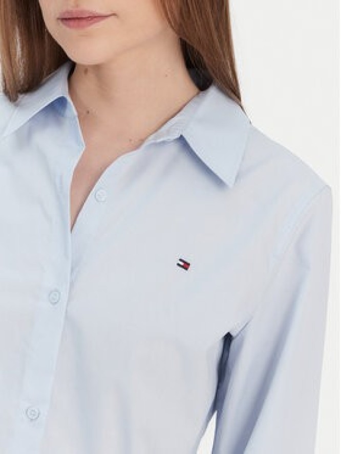 Tommy Hilfiger Koszula Ess WW0WW47169 Błękitny Regular Fit