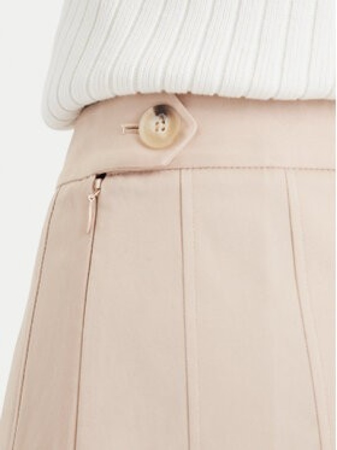Lacoste Spódnica plisowana JF8001 Beżowy Regular Fit