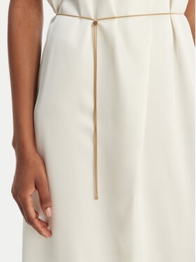 HUGO Sukienka koktajlowa Kewina-1 50566973 Écru Slim Fit