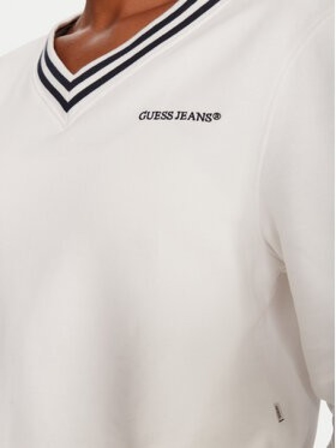 Guess Jeans Bluza W5YQ1 8K68I4 Biały Regular Fit