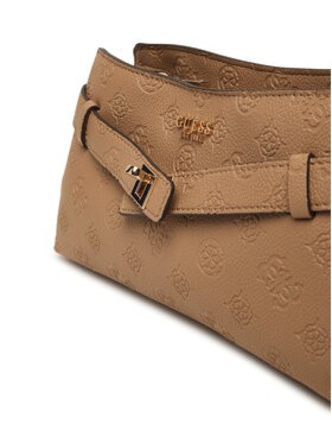Guess Torebka Ella Logo Mini HWPD97 46730 Beżowy ciemny