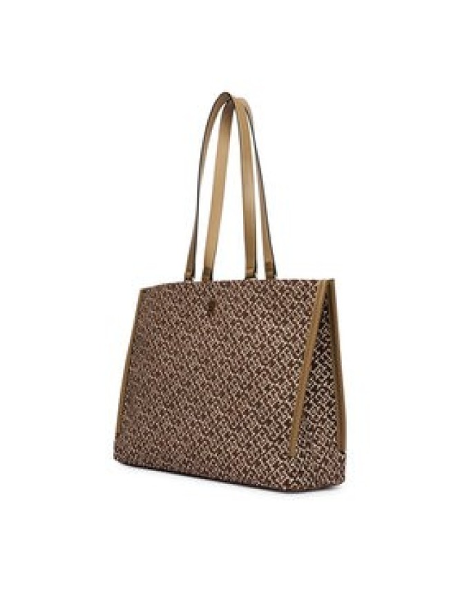 Tommy Hilfiger Torebka Th Jacquard Tote AW0AW19009 Brązowy