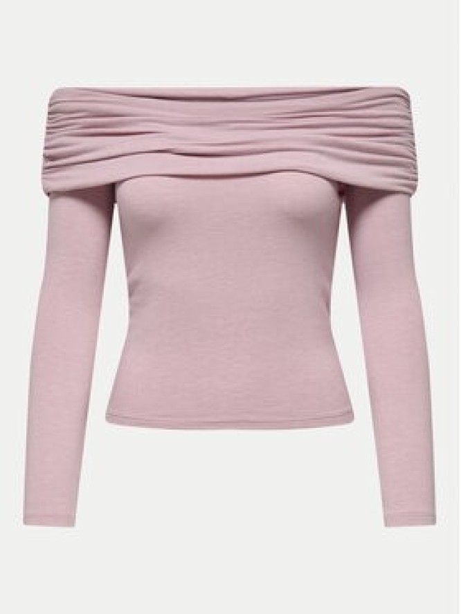 ONLY Bluzka Glamour 15339759 Różowy Slim Fit