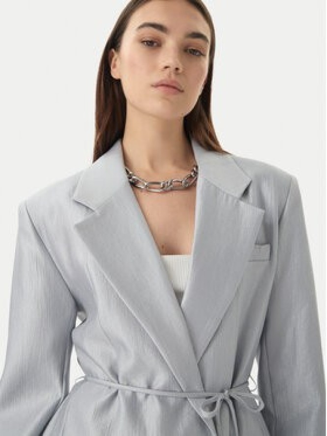 Eleh Marynarka SS260402 Błękitny Relaxed Fit