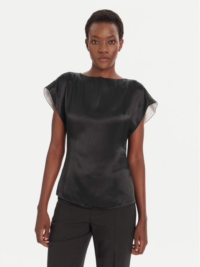 BOSS Bluzka Bavati 50541815 Czarny Slim Fit