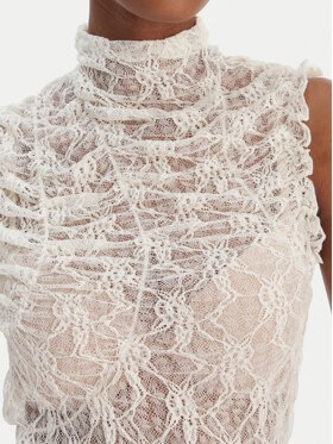 Vero Moda Bluzka Lisa 10337963 Biały Tight Fit