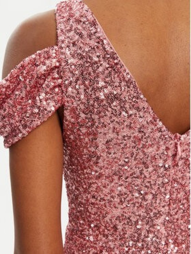 Rinascimento Sukienka wieczorowa CFC0122589003 Różowy Regular Fit