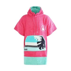 Poncho welurowe dla dorosłych Wave Hawaii - Pink Wave