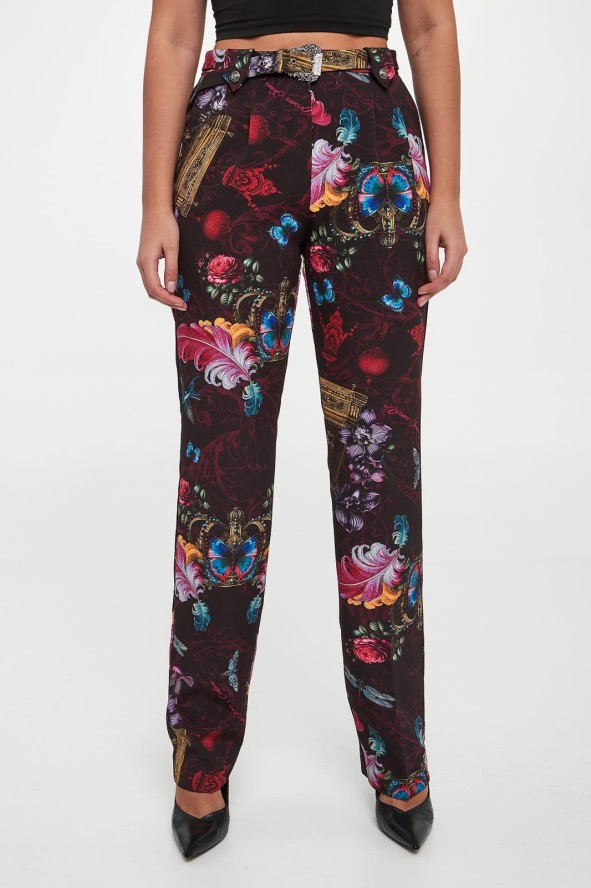 Spodnie damskie we wzór VERSACE JEANS COUTURE