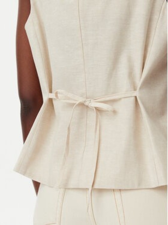 Gap Kamizelka 714973-02 Beżowy Slim Fit