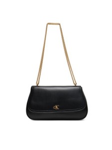 Calvin Klein Torebka Ck Convertible Chain Medium Bag LV04F3171G Czarny