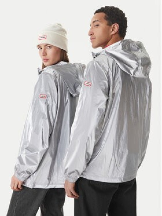 Hunter Kurtka przeciwdeszczowa HARU0008261 Srebrny Regular Fit
