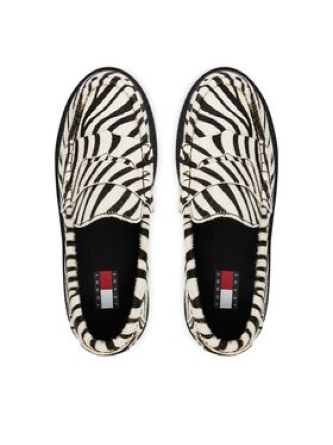 Tommy Jeans Loafersy Tjw Archive '01 Low Zebra Loafer EN0EN03064 Kolorowy