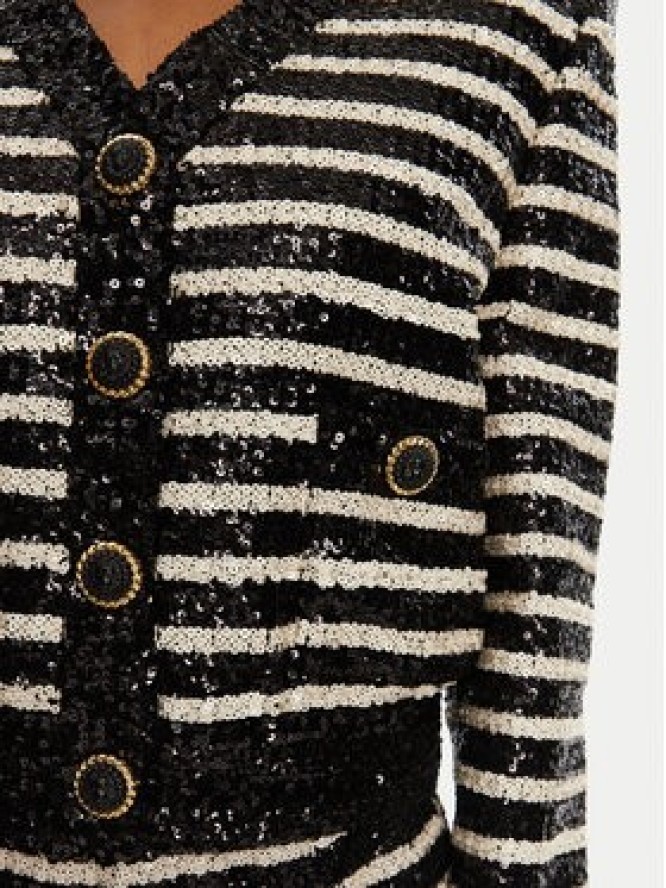 Balmain Marynarka DF1KL180XJ31 Czarny Regular Fit