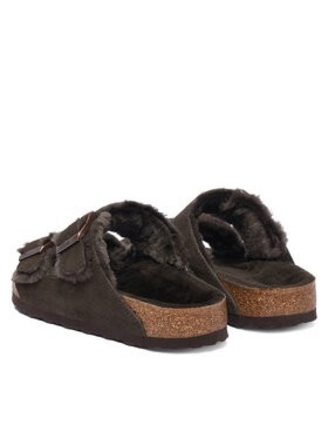 Birkenstock Klapki Arizona Shearling 1020528 Brązowy