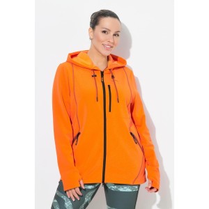 Damskie Bluza 2-kierunkowy zamek błyskawiczny kaptur otwór na kciuk