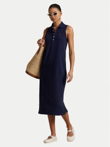 Polo Ralph Lauren Sukienka codzienna 211968292002 Granatowy Regular Fit