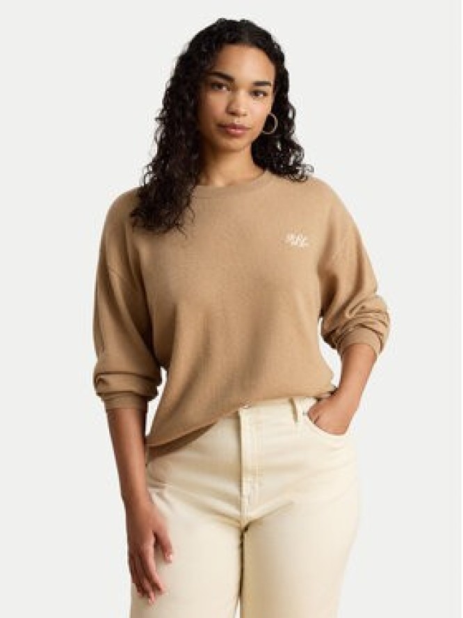 LAUREN RALPH LAUREN Sweter 200P03371500 Beżowy ciemny Relaxed Fit