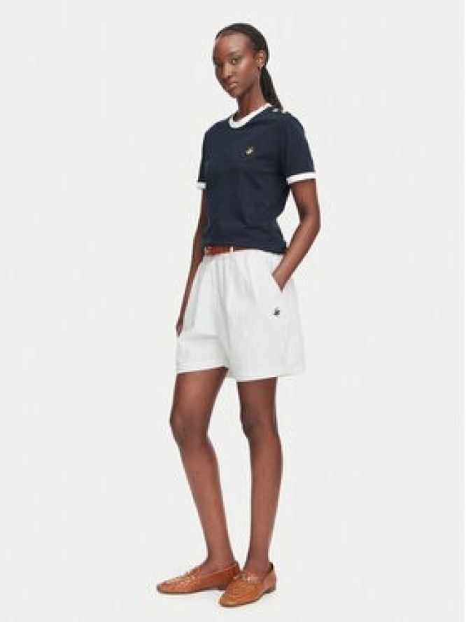 Beverly Hills Polo Club Szorty materiałowe P-SS26W-B576580 Biały Regular Fit