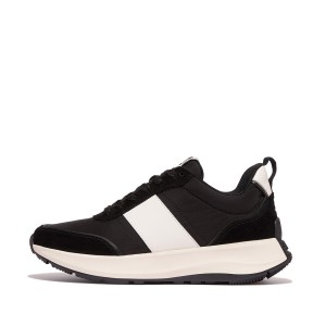 Sneakersy damskie FitFlop F-Mode Flow Nylon & Suede Mix