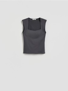 Gładki top - ciemnoszary