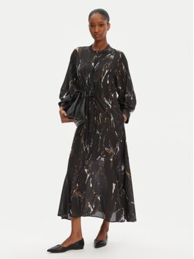 Munthe Sukienka koszulowa Portland 252132625220 Czarny Regular Fit