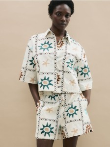 Bawełniane szorty - wielobarwny