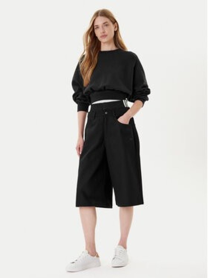 adidas Szorty jeansowe Firebird Utility JX7592 Czarny Regular Fit