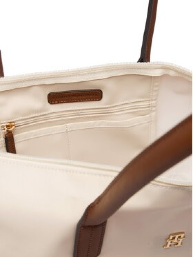 Tommy Hilfiger Torebka Popette Tote AW0AW17711 Écru