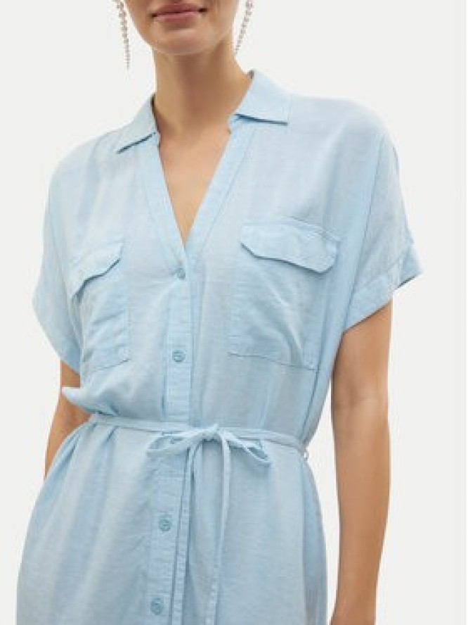 Vero Moda Sukienka letnia Linn 10323027 Błękitny Relaxed Fit