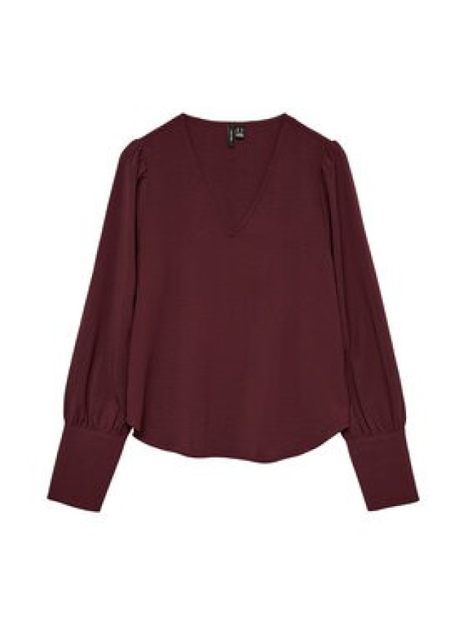 Vero Moda Bluzka Esme 10338288 Bordowy Regular Fit