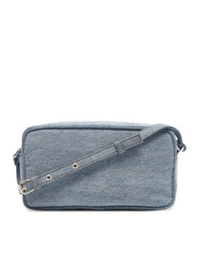Calvin Klein Torebka Denim Ew Double Zip Camera Bag LV04F3226G Błękitny