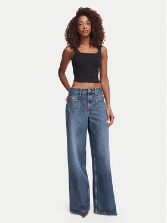 Guess Top W6YZ08 Z0979 Czarny Slim Fit