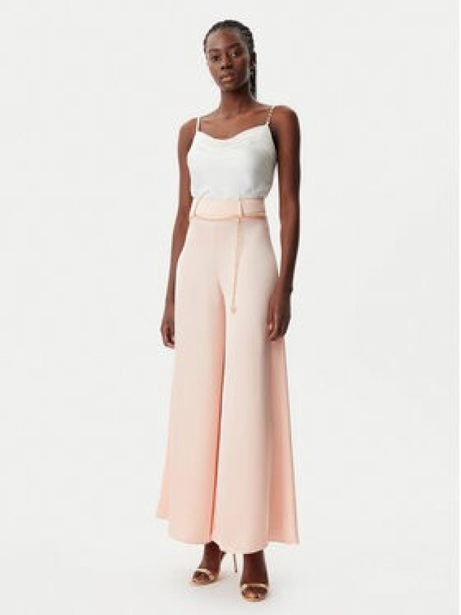 Rinascimento Spodnie materiałowe CFC0122582003 Różowy Regular Fit