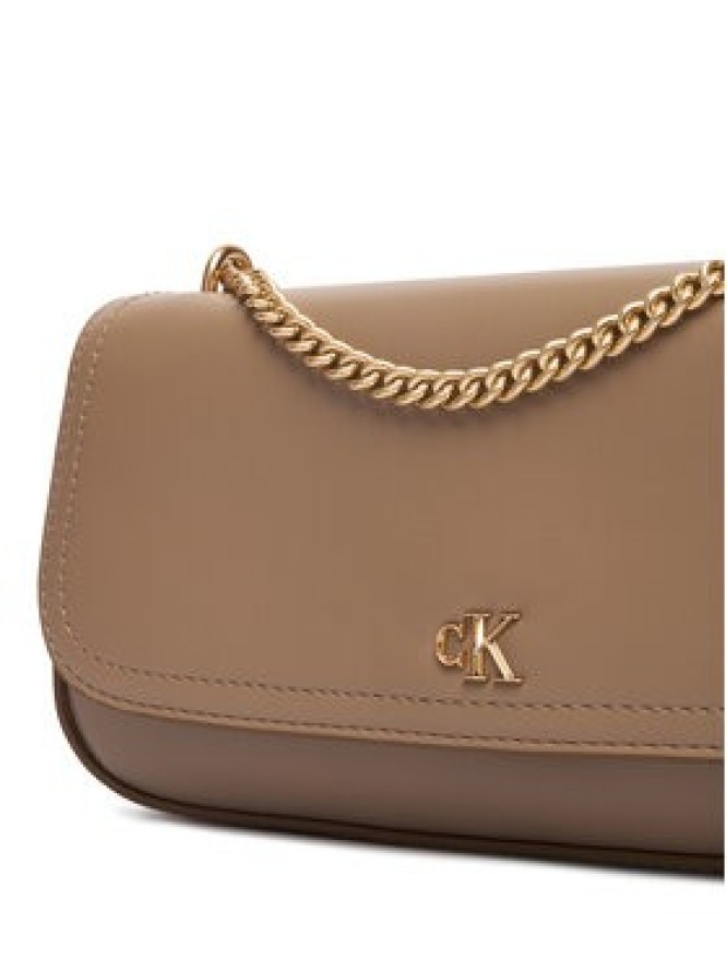 Calvin Klein Torebka Ck Convertible Chain Small Bag LV04F3172G Beżowy