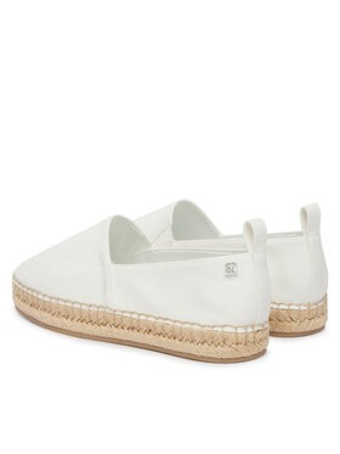 Calvin Klein Espadryle Oblique Espadrille Canvas HW0HW02931 Biały