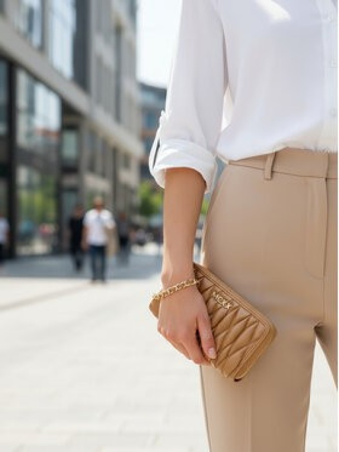 MEXX Portfel CEO-MEXX-W1-001-AW25 Beżowy