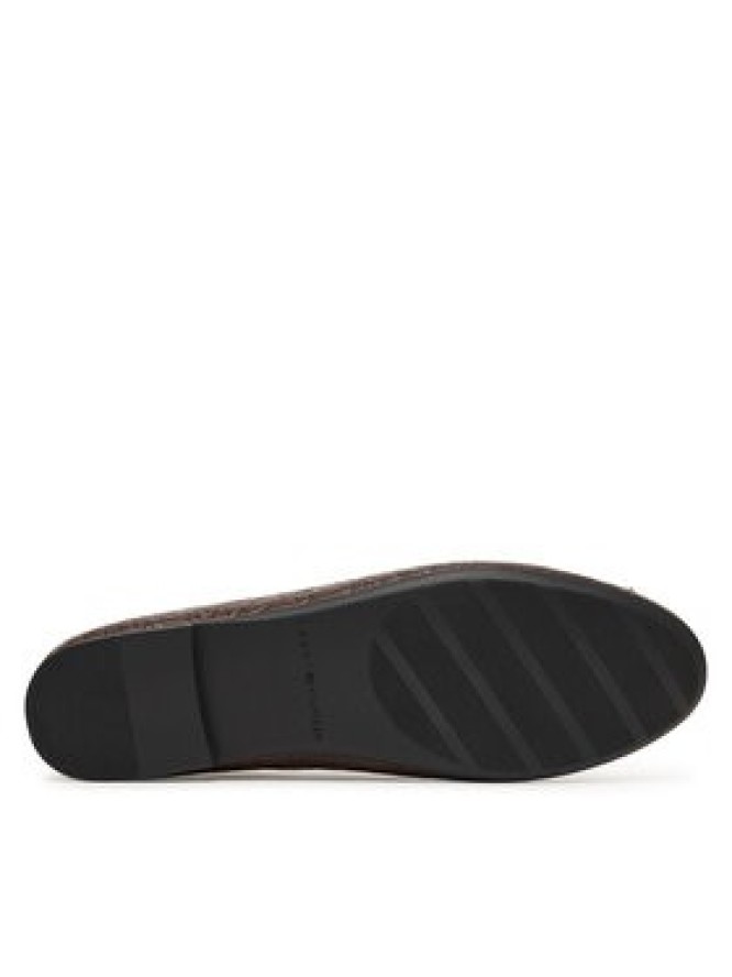 Tommy Hilfiger Baleriny Th Charm Monogram Ballerina FW0FW09683 Brązowy