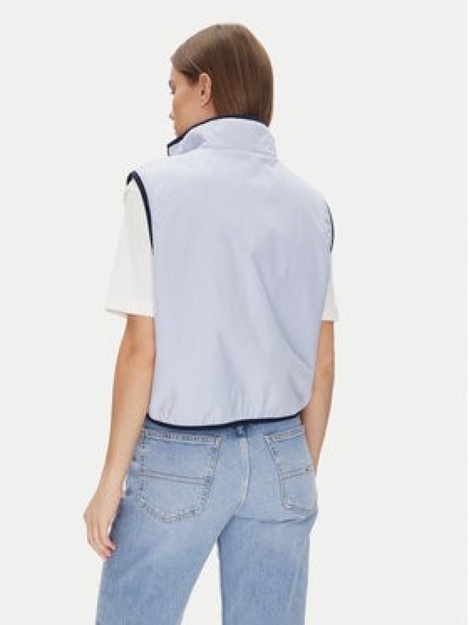 Tommy Jeans Bezrękawnik Tjw Reversible Teddy Vest DW0DW20233 Błękitny Regular Fit