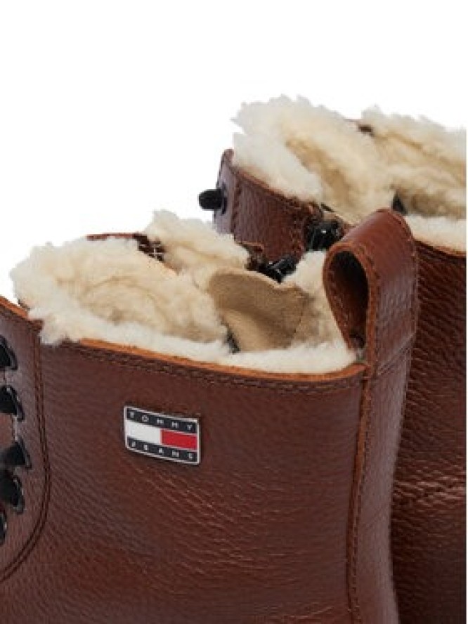 Tommy Jeans Trzewiki Tjw Platform Boots Wl EN0EN03159 Brązowy