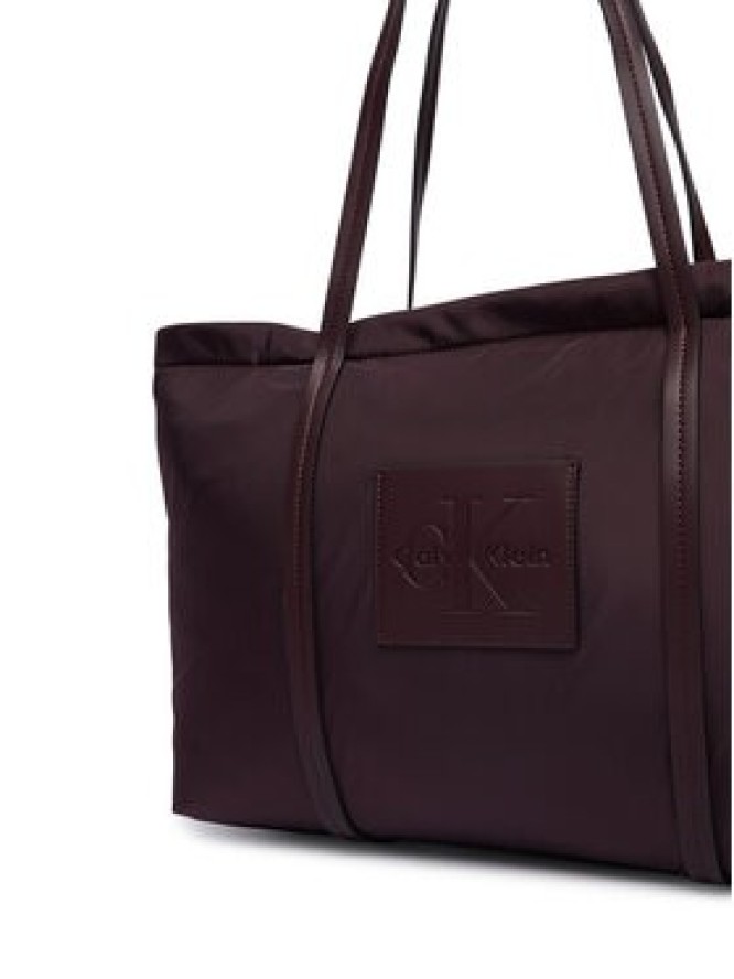 Calvin Klein Torebka Medium Tote LV04F3869G Bordowy