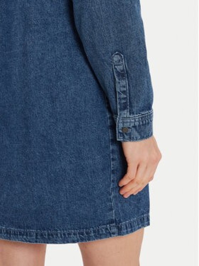 Noisy May Sukienka jeansowa New Signe 27034106 Granatowy Relaxed Fit