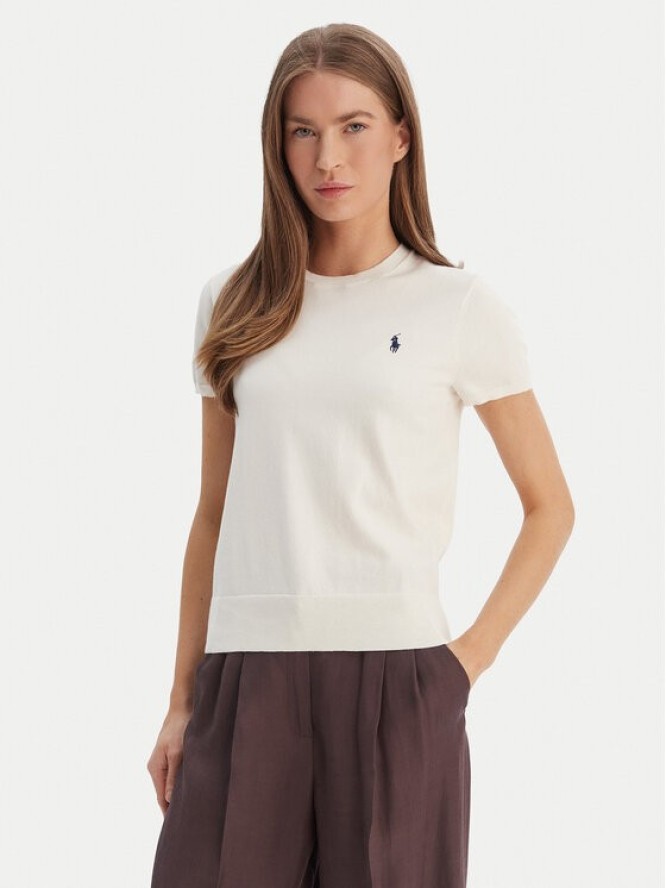 Polo Ralph Lauren T-Shirt 211971872003 Écru Slim Fit