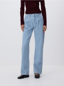 Jeansy straight fit - niebieski