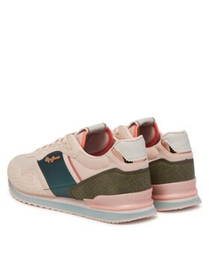 Pepe Jeans Sneakersy London Mix PLS40044 Różowy