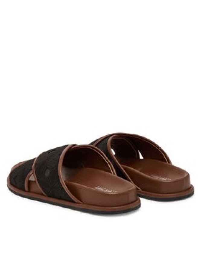 Max Mara Beachwear Klapki Peonie 2616521019650 Czarny