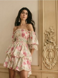 Sukienka typu bombka - wielobarwny