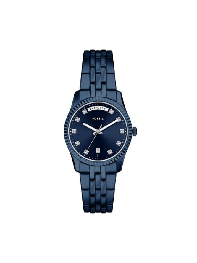 Fossil Zegarek Scarlette ES5476 Granatowy