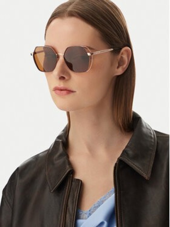 Nine West Okulary przeciwsłoneczne CEO-NW55240S Złoty